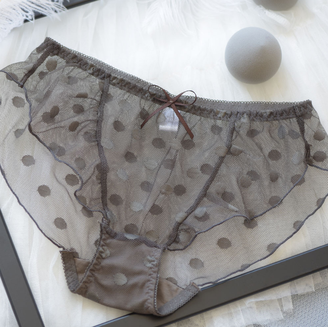 Mesh Polka Dot à motifs de taille haute