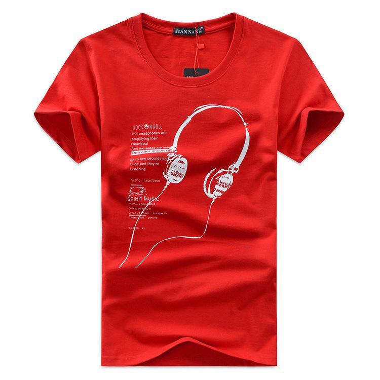 Música é camisa de fone de ouvido da vida