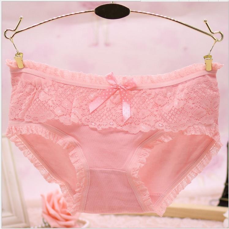 Girly kant en ruches bikini panty