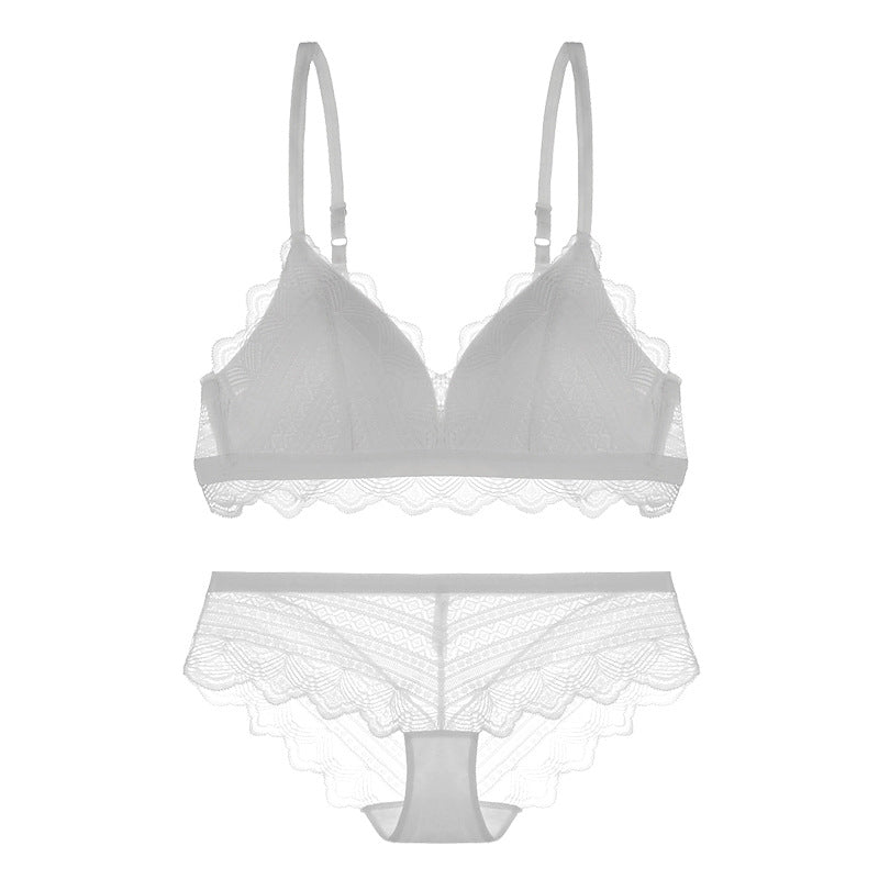 Patterned Statement Bra and Panty Set