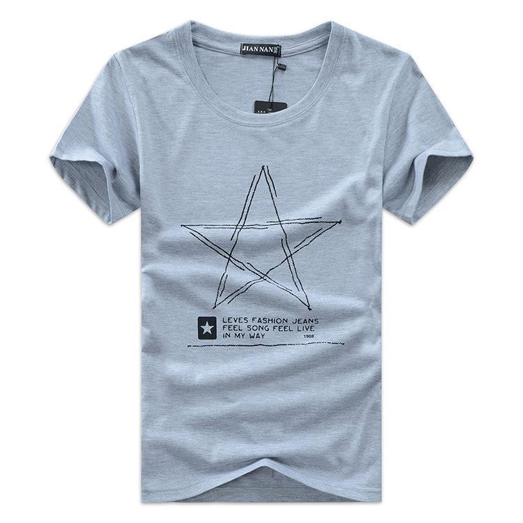Pentagram Persuasion Short Sleeve Shirt-Gray-Theone Apparel