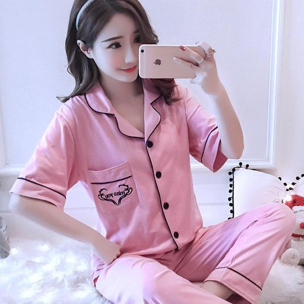 Geavanceerde button up pj set