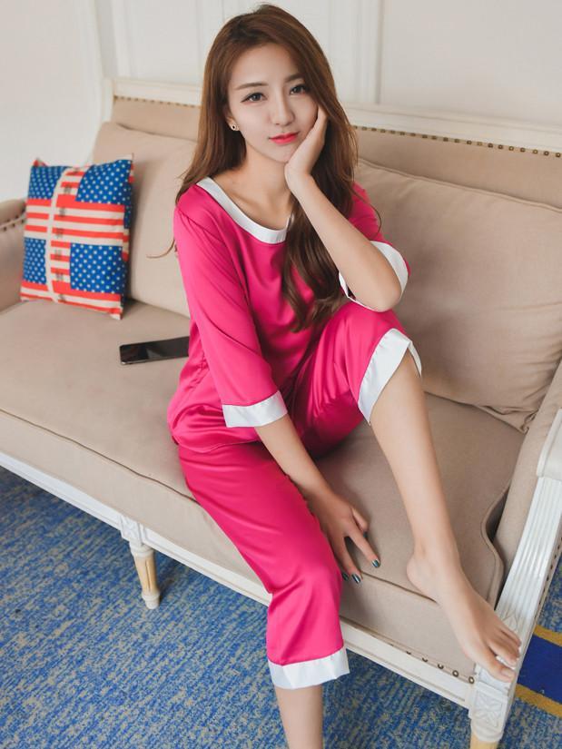 ¾ Sleeve PJ Pants Set