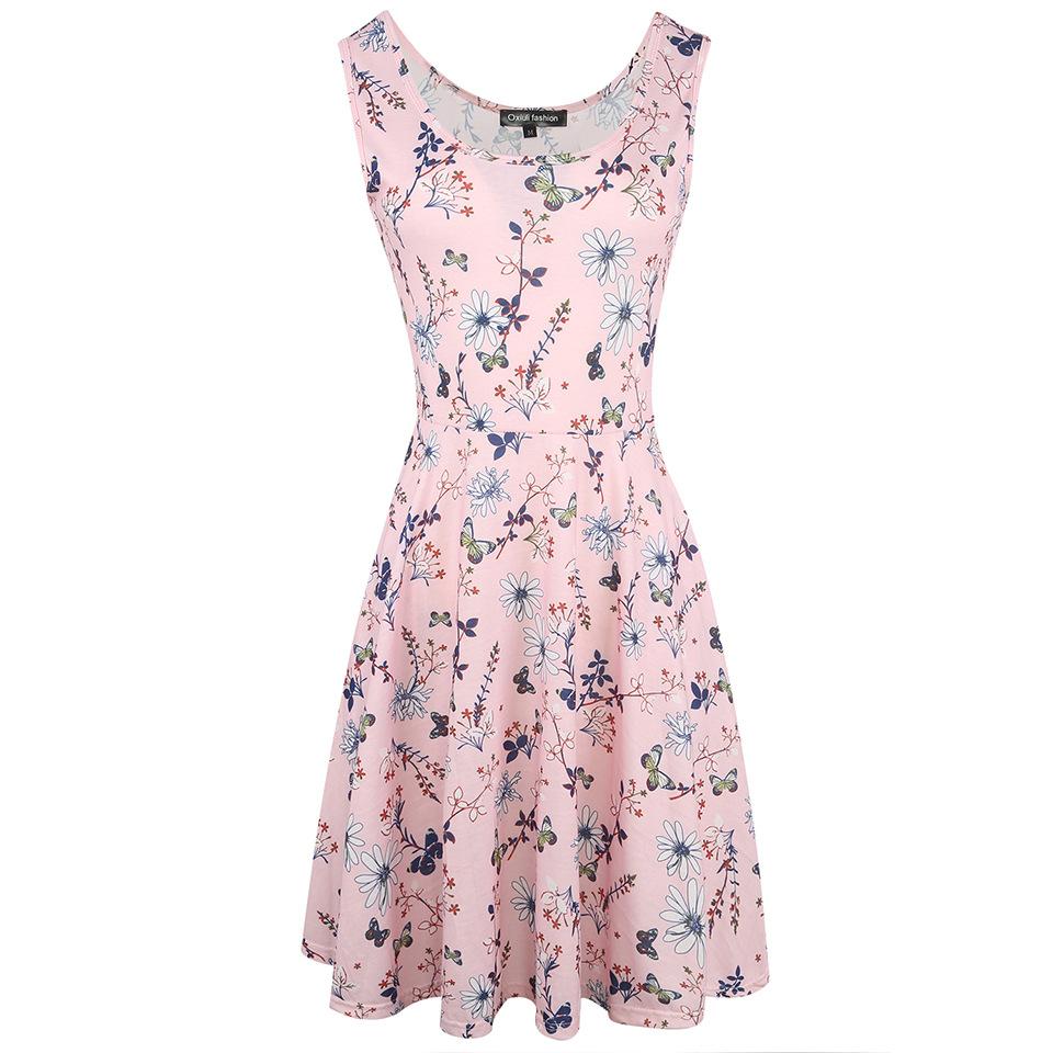 Floral Deep Scoop Tank Dress