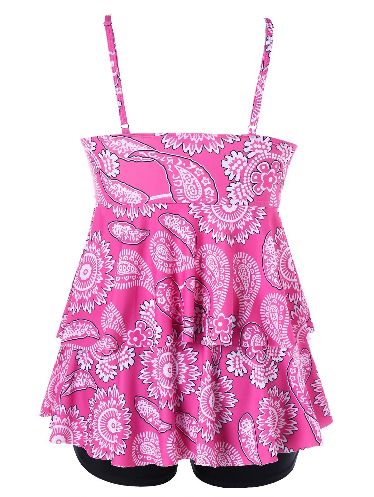 Pink Plus Size Womens Tankini