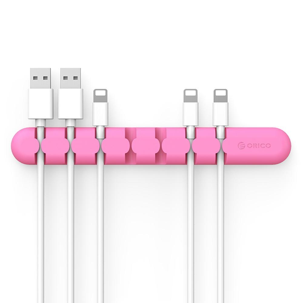 Tempat kabel organizer kabel desktop silikon
