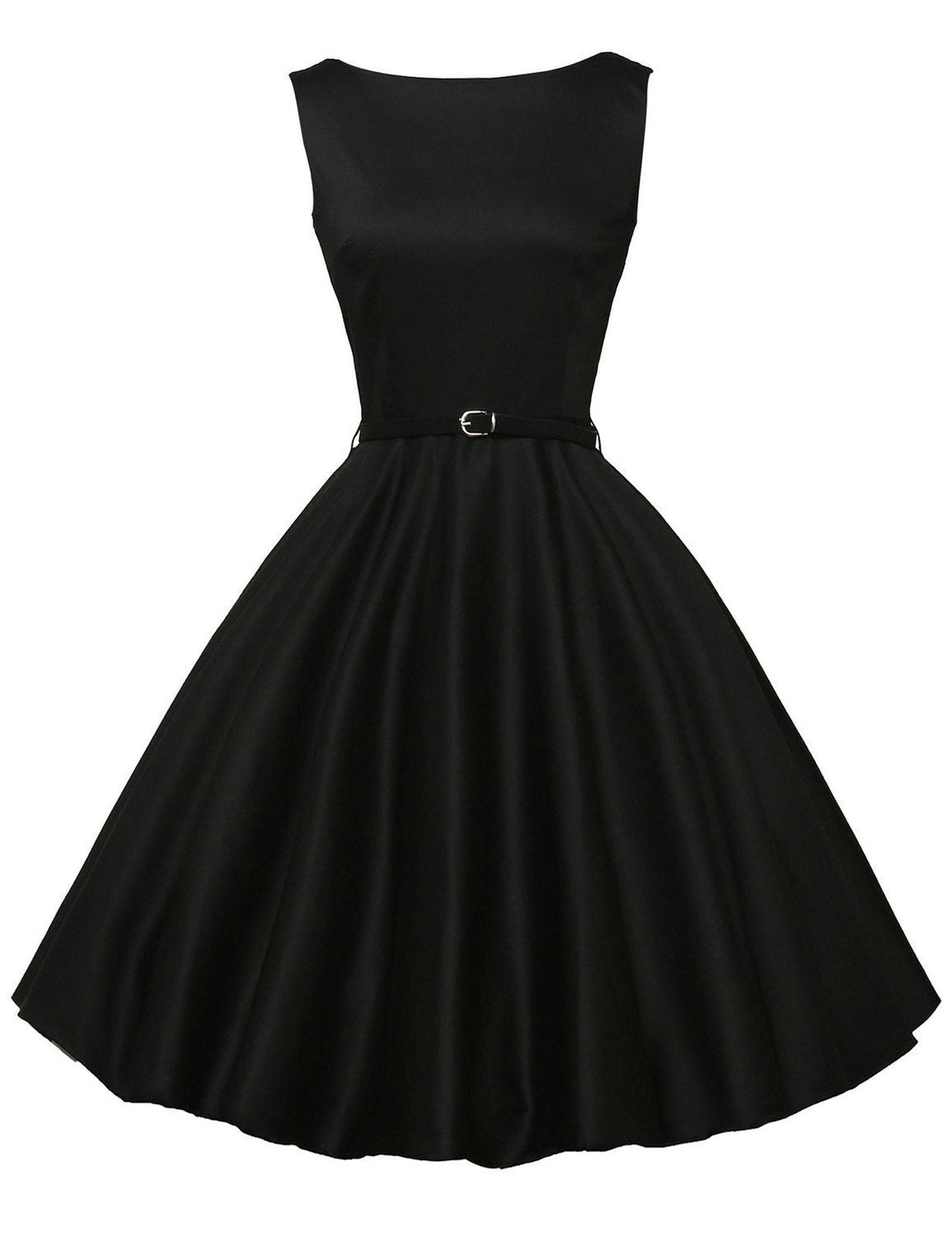 Vestido de cocktail com cinto de persuasão prega
