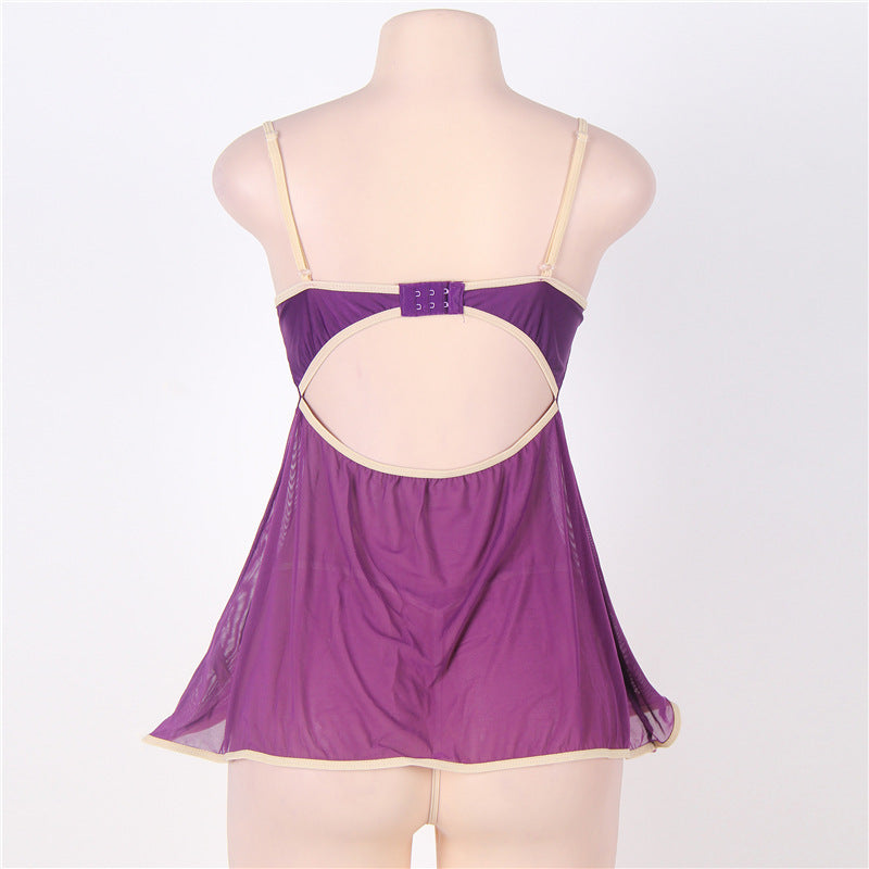 Plus Size Floral Lace & Bow Dress