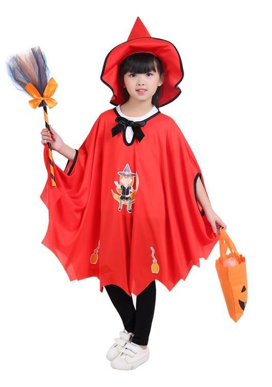 Full Set Halloween Little Witch Girl Costume