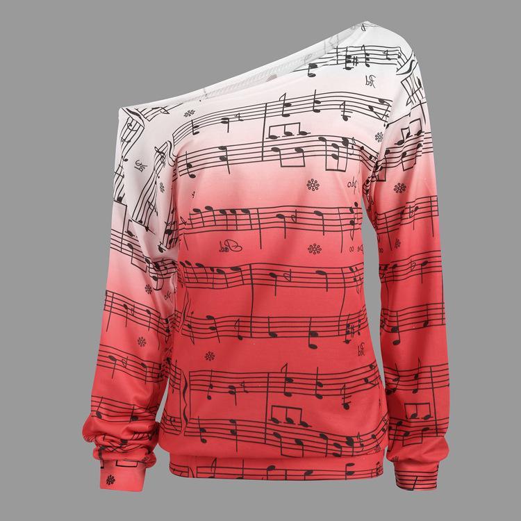 Neon Ombre Music Note Sweater