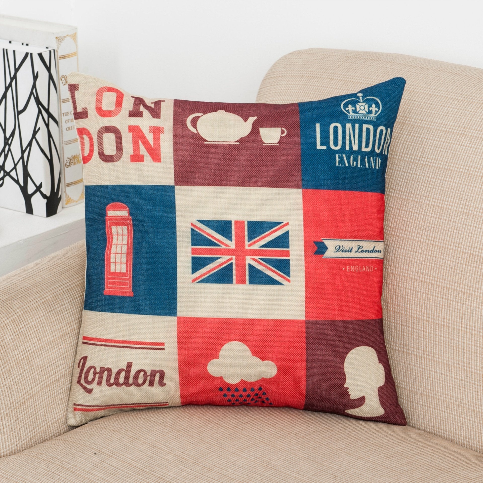 Red White and Blue Patriotic Pillow Covers-601-0024-S1-Theone Apparel