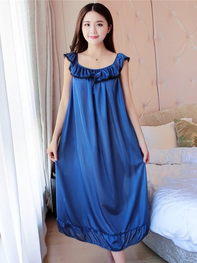 Ruffled Sleeveless Nightie Dress - Theone Apparel