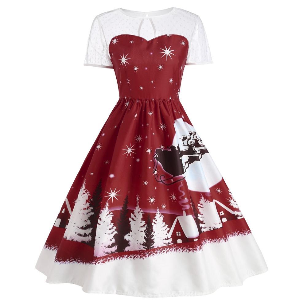 Santa Claus vintage kerstjurk
