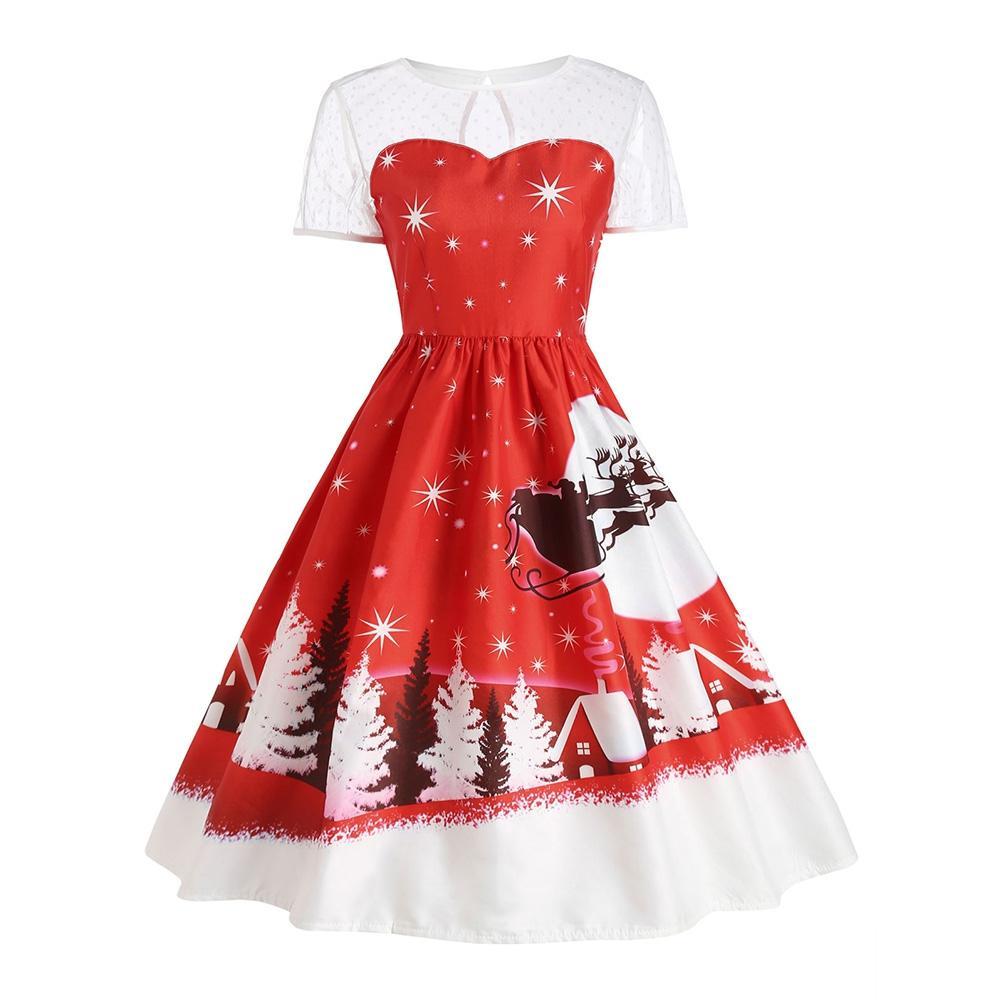 Santa Claus vintage kerstjurk