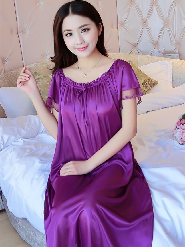 Silky Mesh Ruffle Nightgown - Theone Apparel