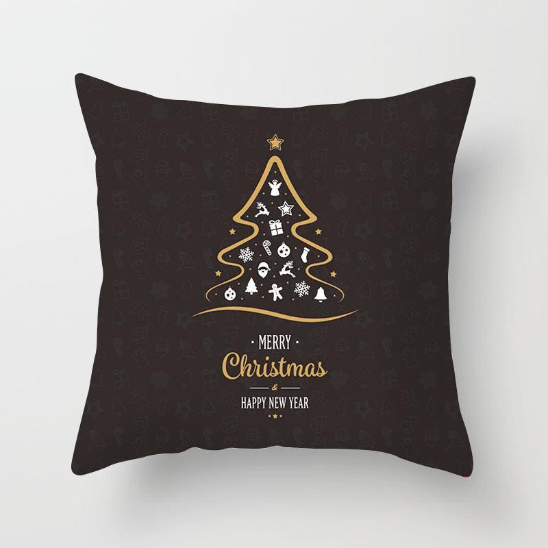 Couvertures d'oreiller de Noël simples et chics