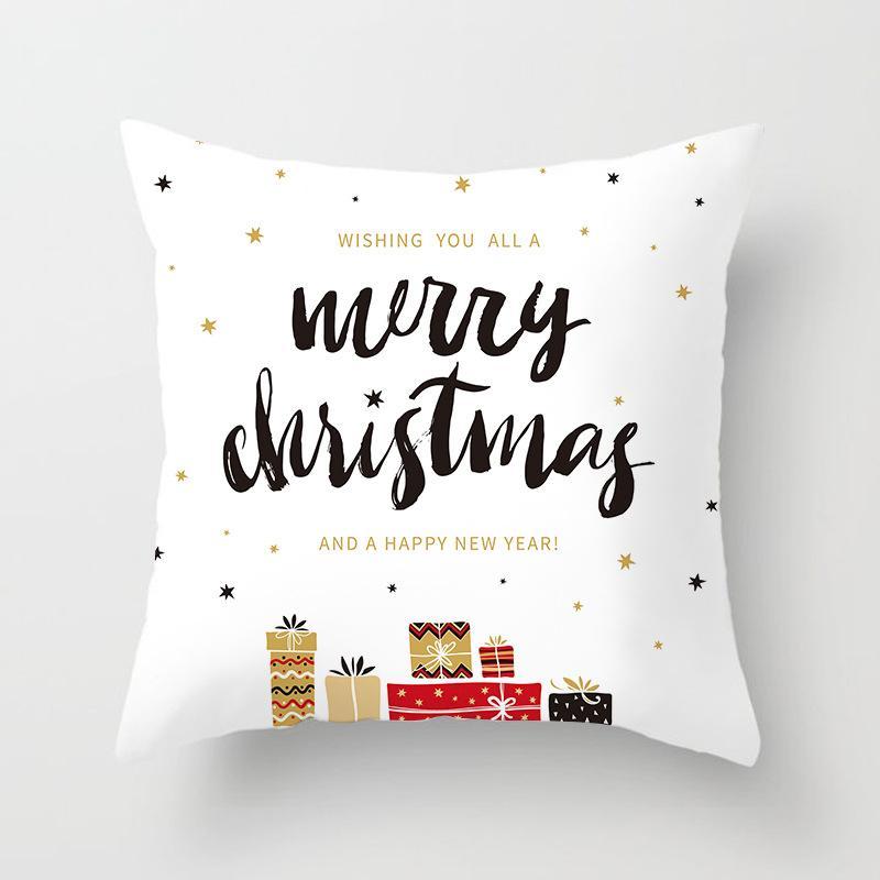 Fundas de almohada navideñas simples y elegantes