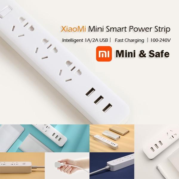 Smart Adaptation Power Strip with 3 Sockets