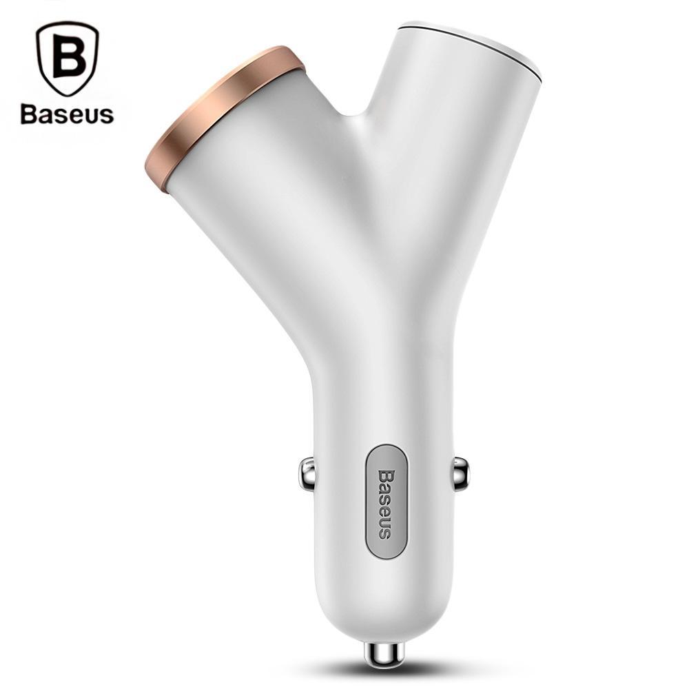स्मार्टफोन y आकार दोहरी USB कार एडाप्टर
