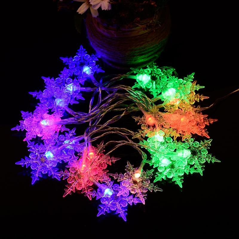 Snowflake Battery Powered Christmas Lights