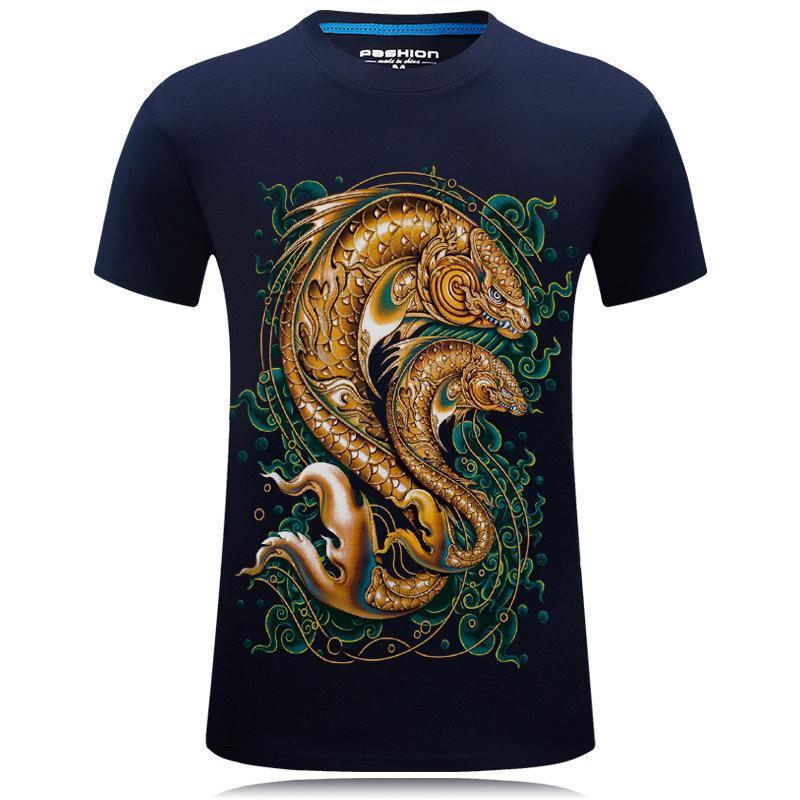 Symbolic Coy Fish Front Design Shirt