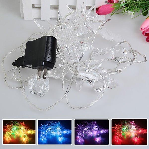 Decorações de Natal transparentes lideradas por USB
