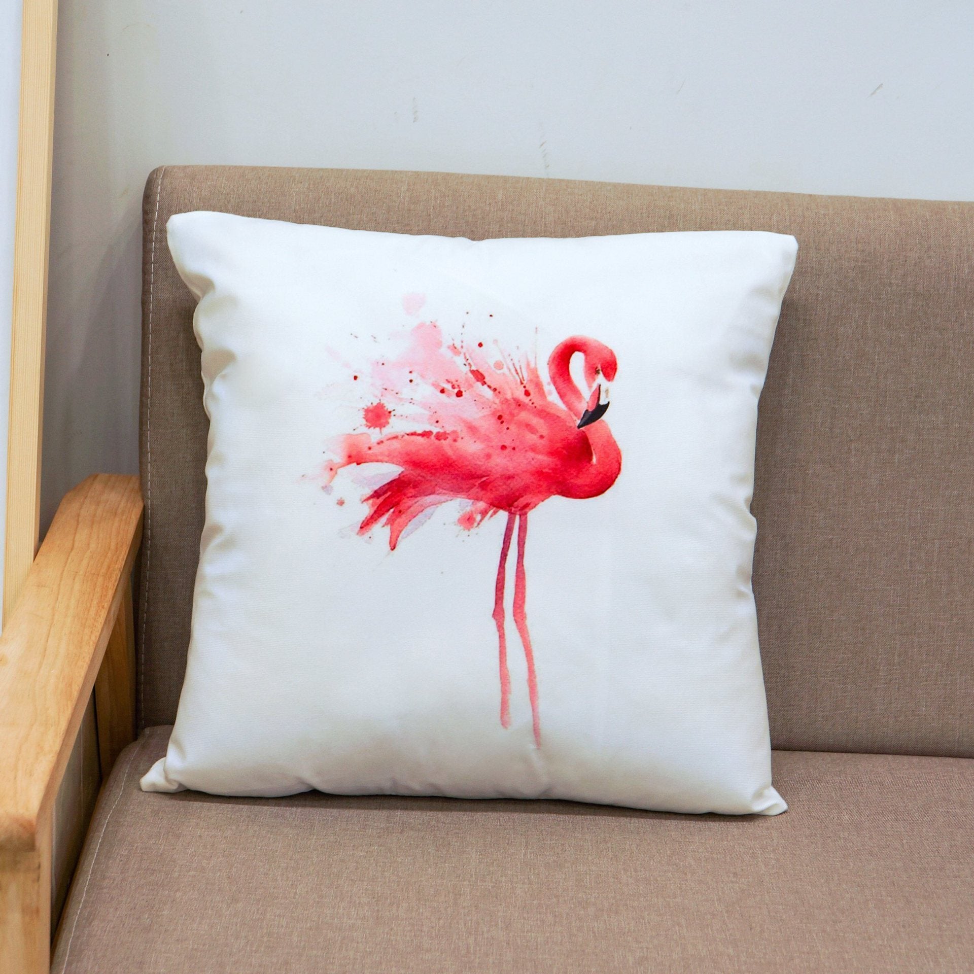 Tropische roze flamingo kussensladen