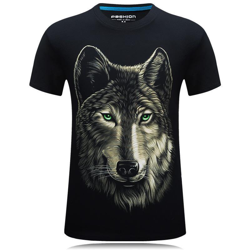 Wolf of Wonder Short Sleeve Shirt-Black-Theone Apparel