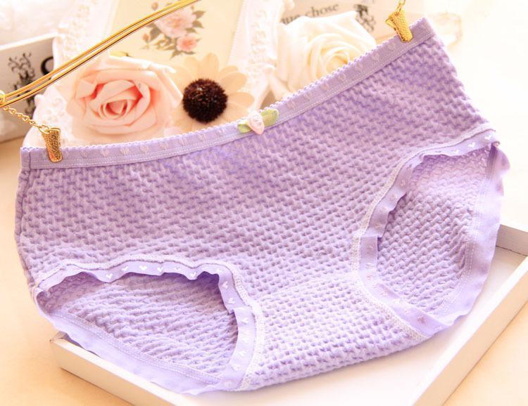 Woven Texture Black Hipster Panty-Light Purple-Theone Apparel