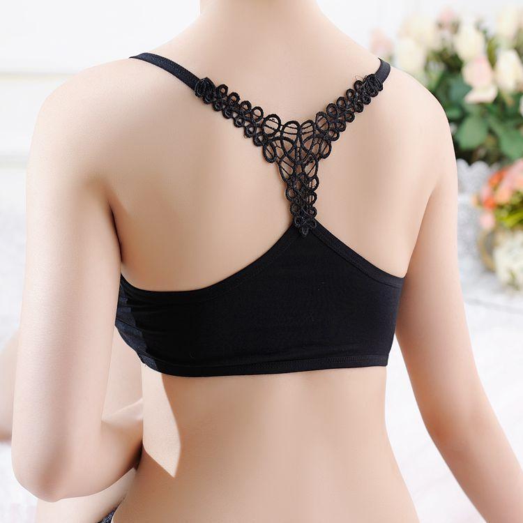 Woven Wonder Crochet Back Bralette-Black-Theone Apparel