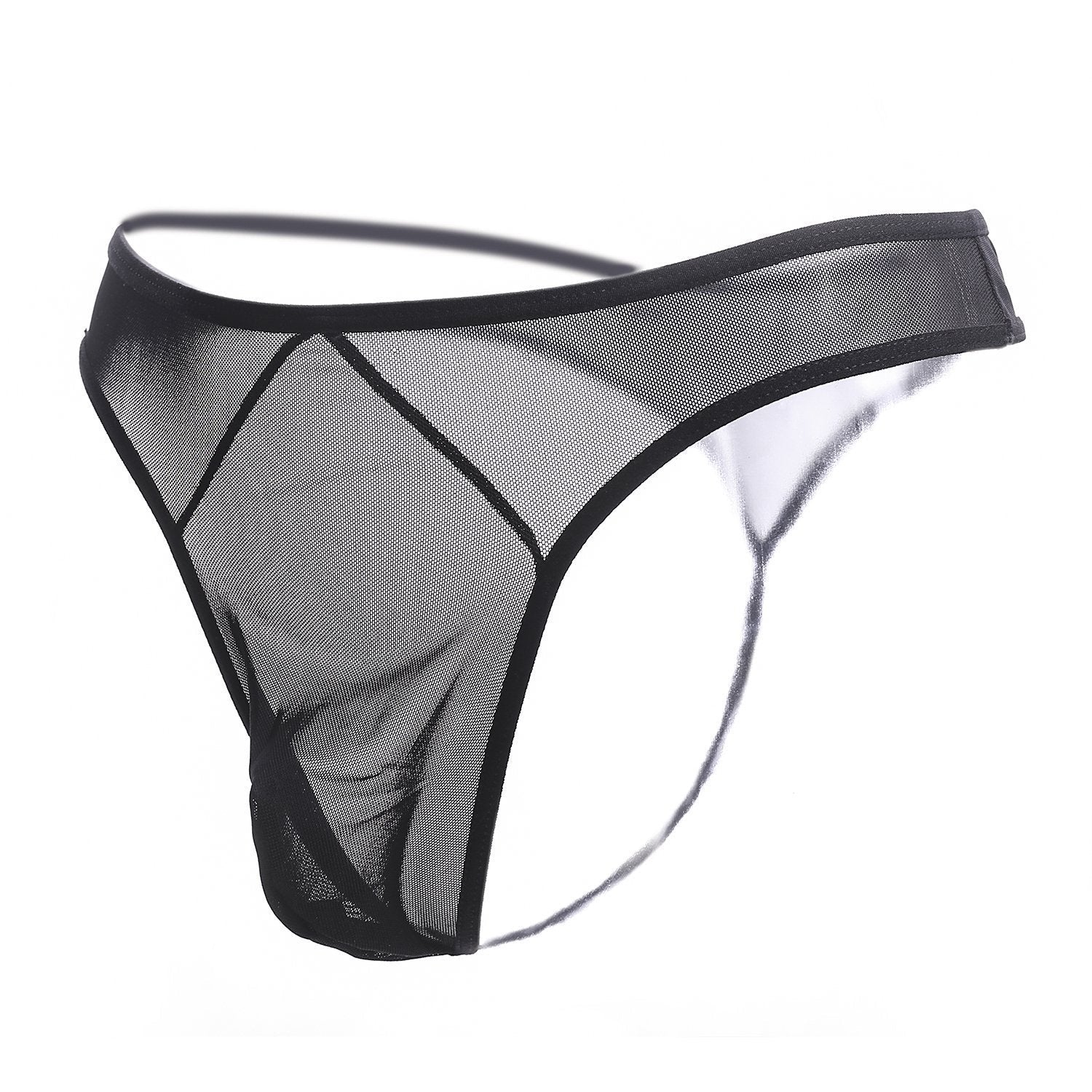 Basic Mesh Panel Thong Panty - THEONE APPAREL