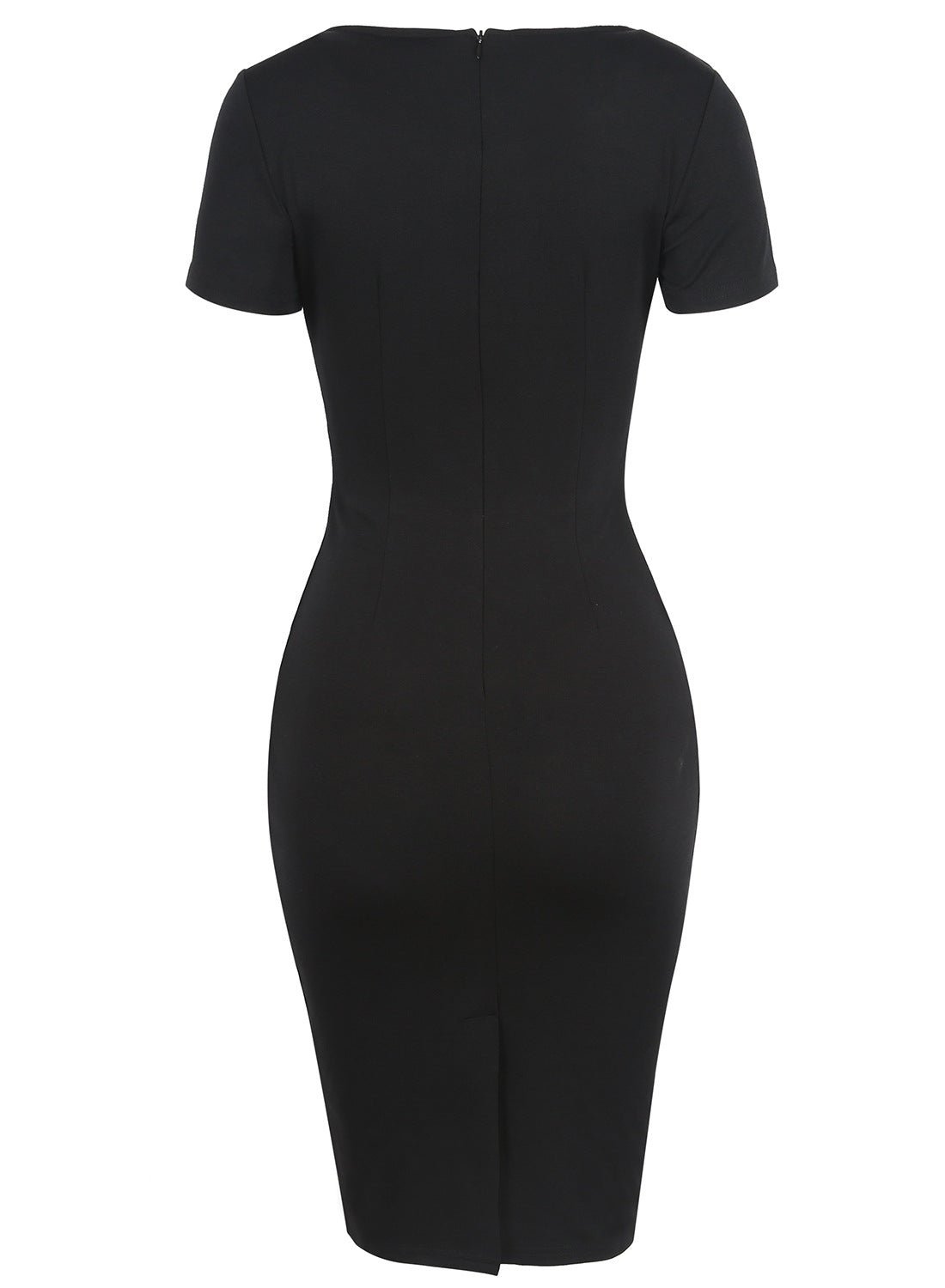 Black & White Contoured Sheath Dress - THEONE APPAREL