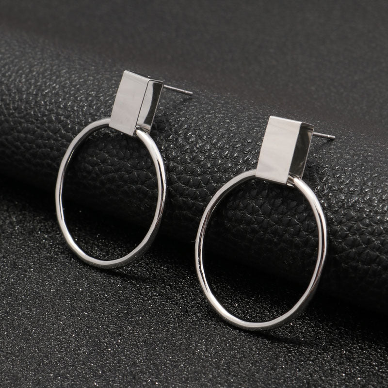 Block Stud and Loop Earrings - THEONE APPAREL