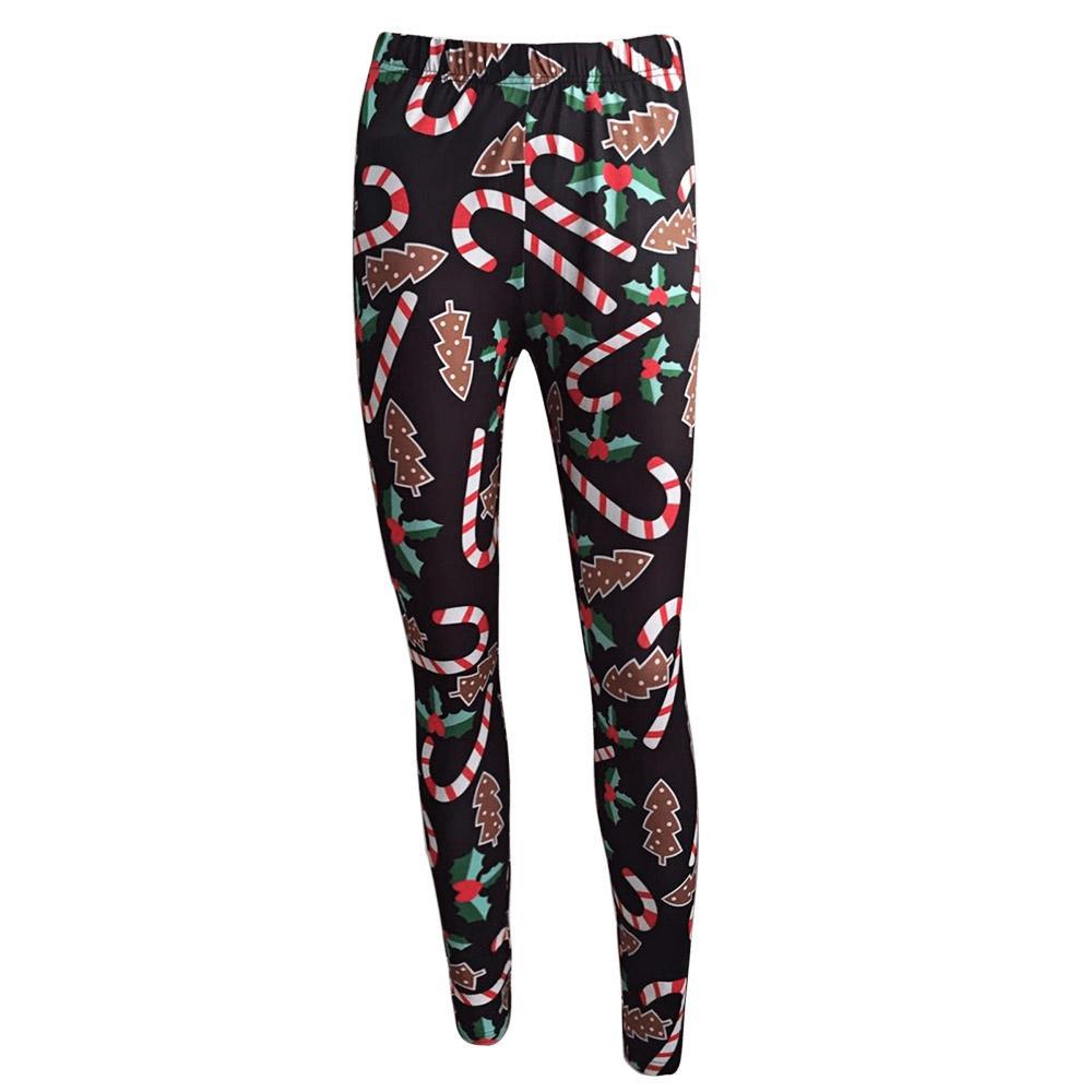 Candy Cane Mistletoe Tight Leggings - THEONE APPAREL